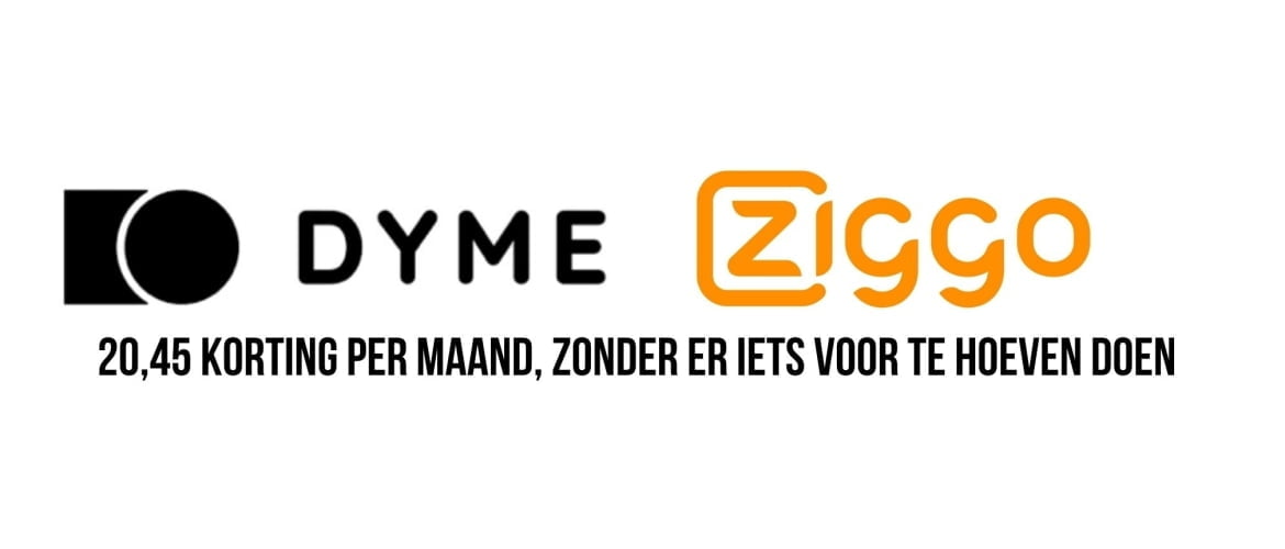 korting bij ziggo via dyme
