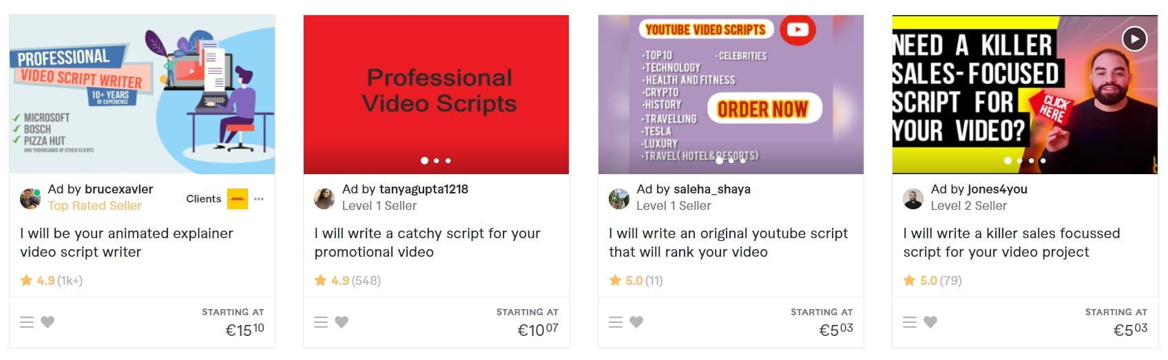 script video fiverr je cash cow video's door anderen laten maken